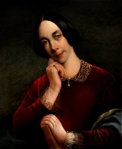 Paulet (Mrs) (attributed to) - Jane Baillie Welsh (1801–1866), Mrs Thomas Carlyle (after Samuel Lawrence^) - 263718 - National Trust