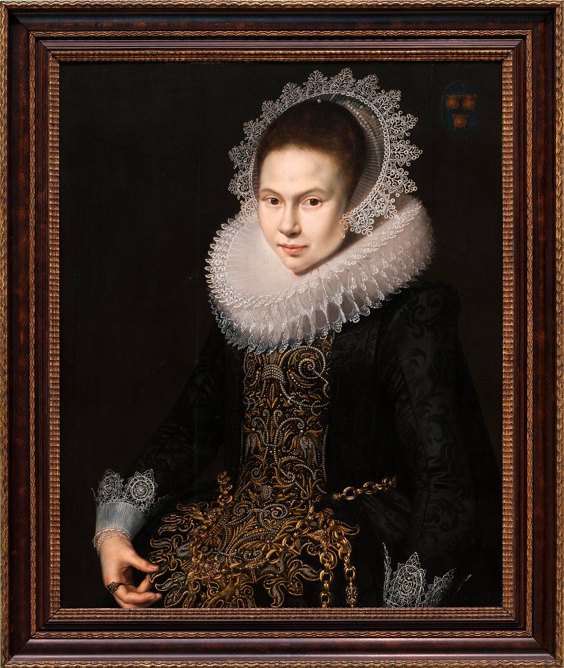 Paulus Moreelse - Portrait of a Young Lady with Ruff