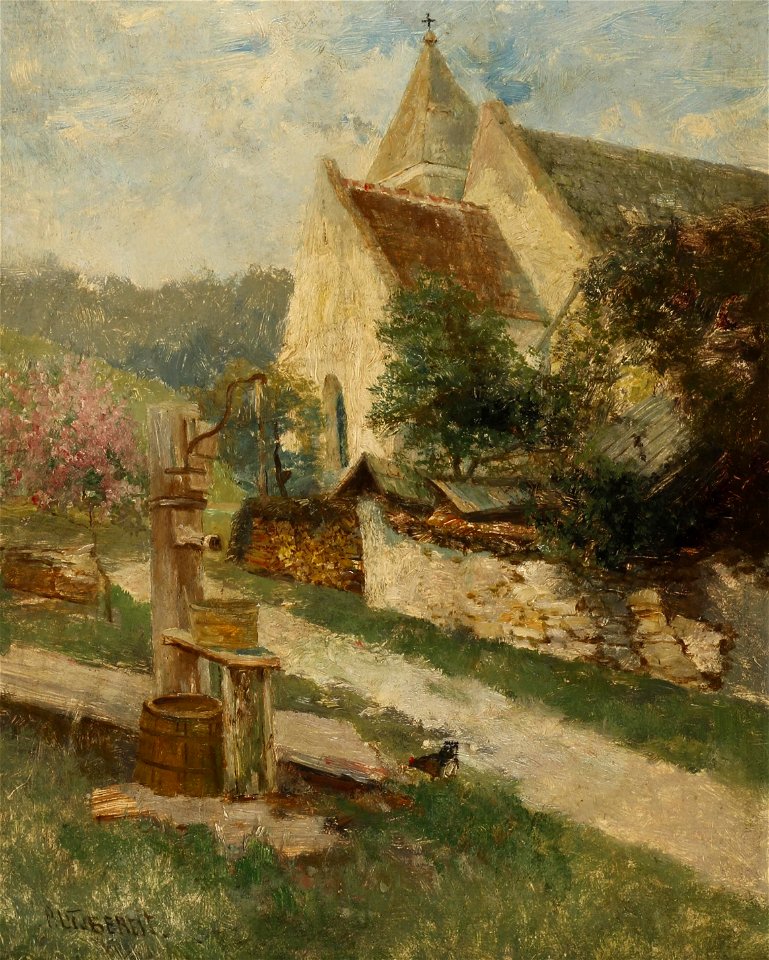 Paul Unbereit Ziehbrunnen vor der Kapelle