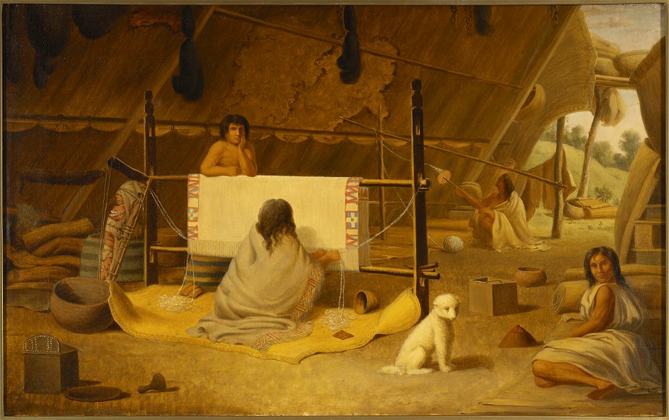 PaulKane - A Woman Weaving a Blanket (ROM2005 5163)