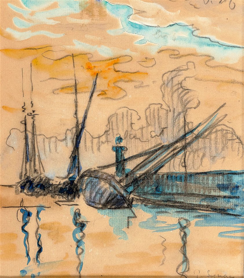 Paul Signac Saint-Tropez La jetée
