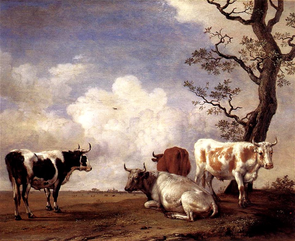Paulus Potter - Four Bulls - WGA18208