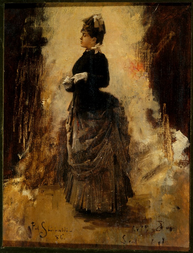 Paul Sinibaldi - Femme retirant un gant - P2728 - Musée Carnavalet