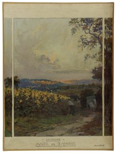 Paul Steck - Esquisse pour la mairie de Bagneux , paysage d'automne - PPP4268 - Musée des Beaux-Arts de la ville de Paris