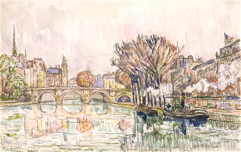 Paul Signac, The Pont Neuf, Paris, 1928