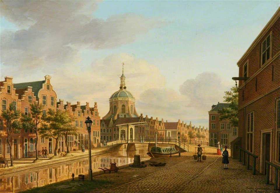 Paulus Constantijn La Fargue (1729-1782) - View of the Korte-Mare in Leiden, Looking South - 814170 - National Trust