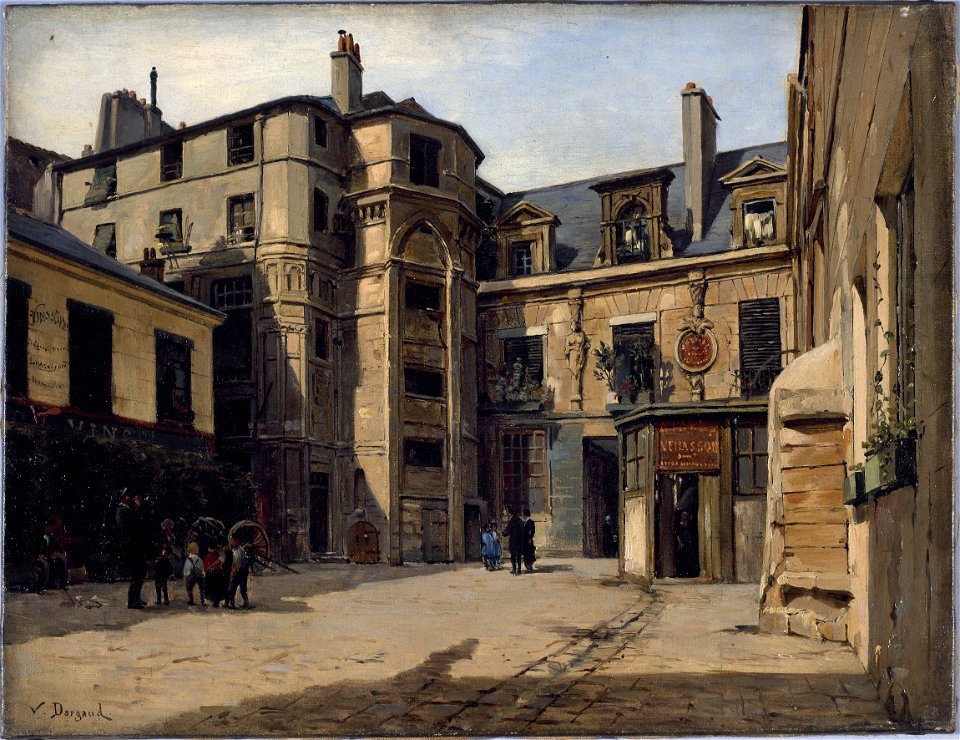 Paul-Joseph-Victor Dargaud - L'Hôtel du Prévôt, passage Charlemagne - P530 - Musée Carnavalet