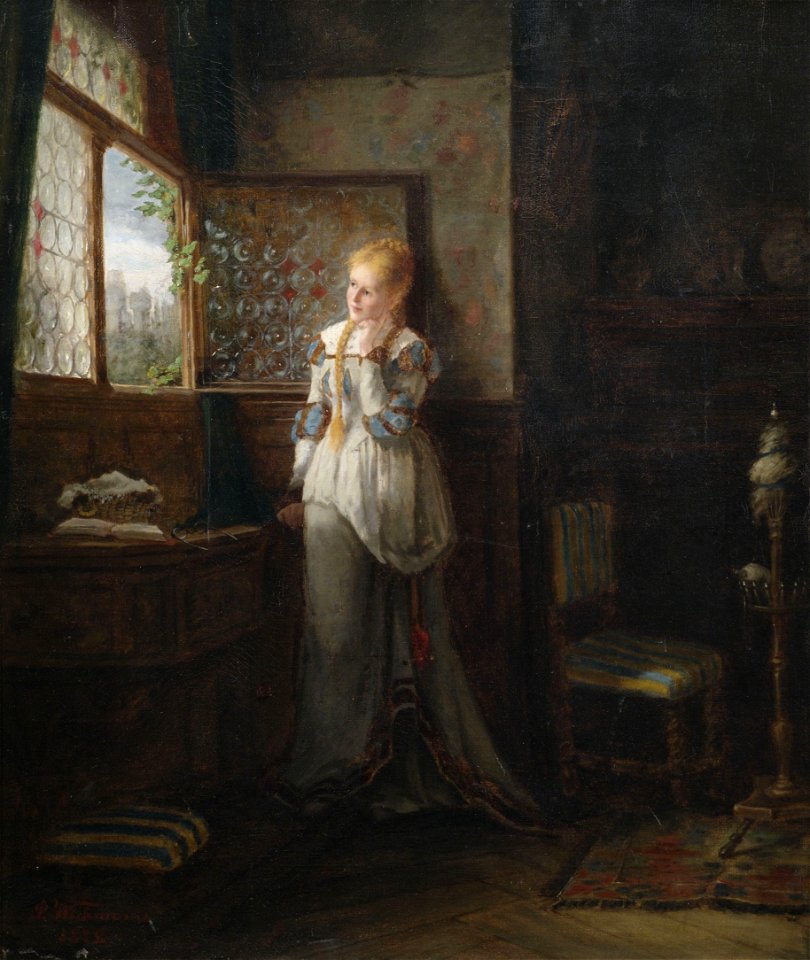 Paul Wichmann Mädchen in Erwartung 1872