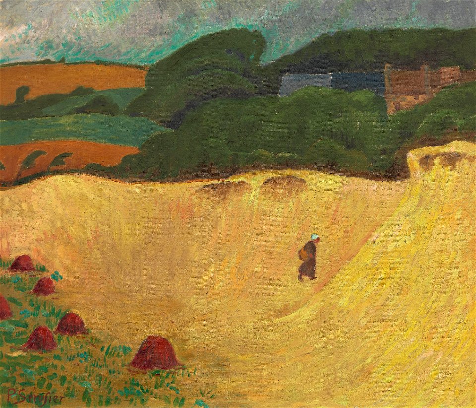 Paul Sérusier - The Beach of Les Grands Sables at Le Pouldu - 2011.307 - Art Institute of Chicago