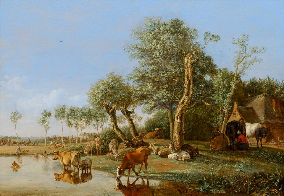 Paulus Potter - Cows Reflected in the Water - 137 - Mauritshuis