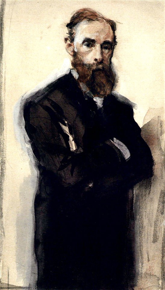 Pavel Tretyakov by Valentin Serov 1899