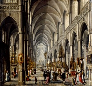 Paul Vredeman de Vries - Inneres einer gotischen Kirche - GG 7661 - Kunsthistorisches Museum