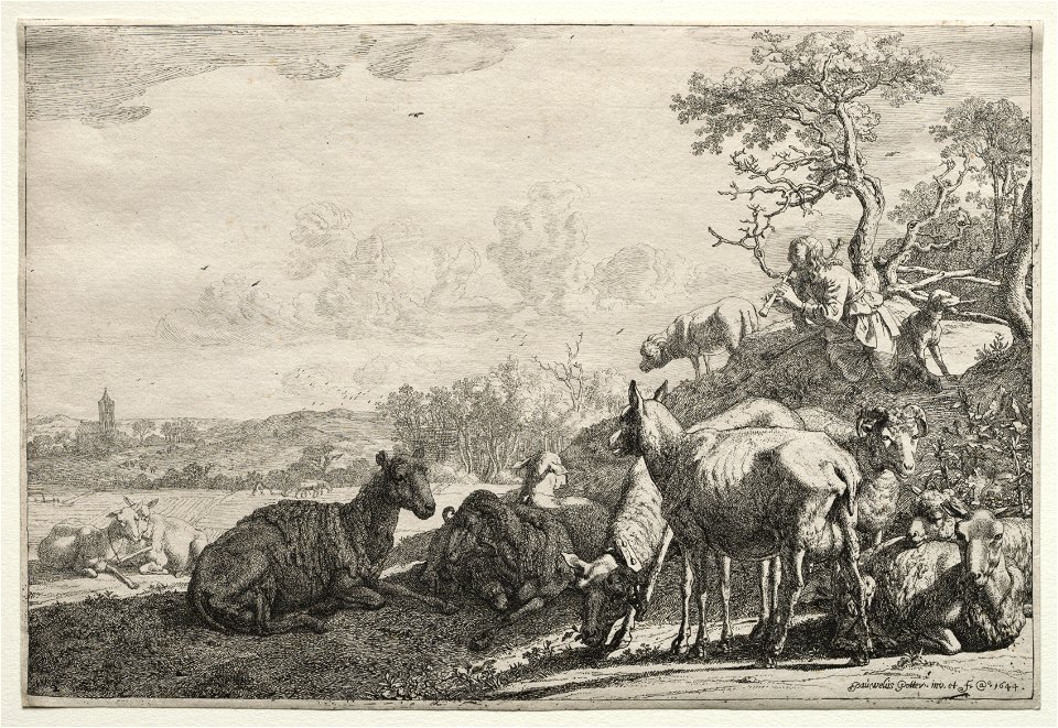 Paulus Potter (Dutch, 1625-1654) - The Shepherd - 1974.8 - Cleveland Museum of Art