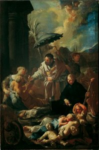 Paul Troger - Der heilige Franz Xaver unter den Pestkranken in Goa - 4021 - Österreichische Galerie Belvedere