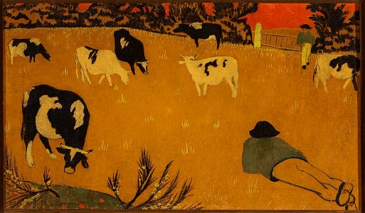Paul Sérusier - Breton panel with cows - M.Ob.1214 - National Museum in Warsaw