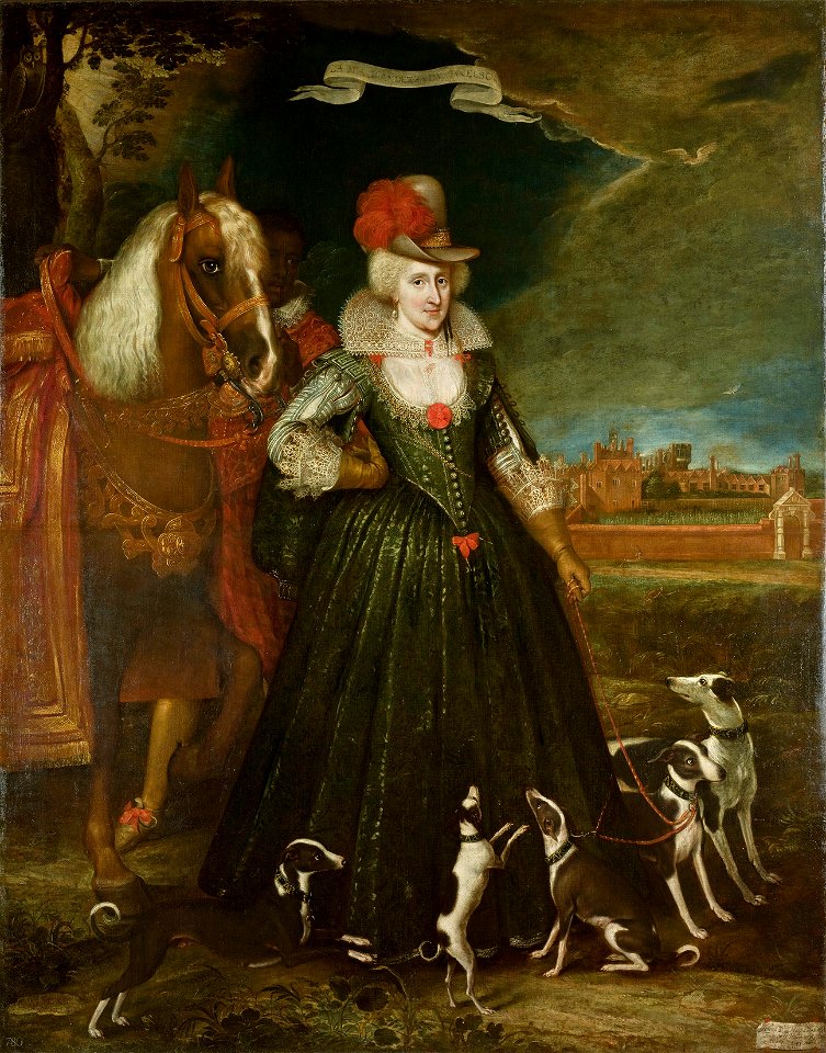 Paul van Somer (c. 1576-1621) - Anne of Denmark (1574-1619) - RCIN 405887 - Royal Collection