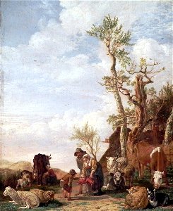 Paulus Potter Bauernfamilie m Vieh