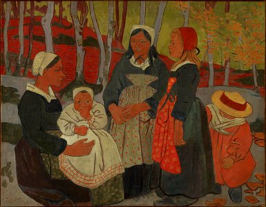 Paul Sérusier - Bretons in the Forest of Huelgoat - 1998.182 - Indianapolis Museum of Art