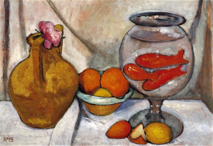 Paula Modersohn-Becker - Stillleben mit Goldfischglas