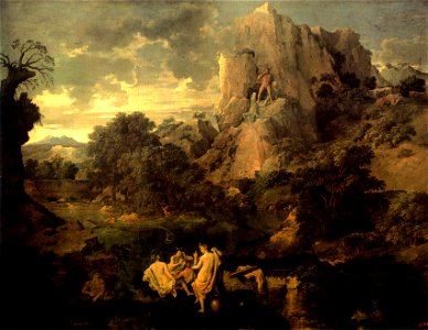 Paysage avec Hercule et Cacus - Poussin - Musée Pouchkine Moscou
