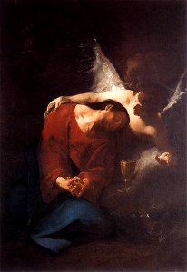 Paul Troger - Christ Comforted by an Angel - WGA23071