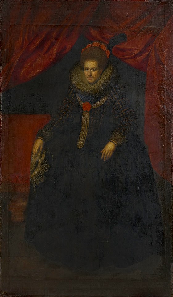 Paulus Moreelse (Utrecht 1571-Utrecht 1638) - Sophia Hedwig of Brunswick-Wolfenbuttel (1592-1642), Princess of Nassau-Dretz - RCIN 406168 - Royal Collection
