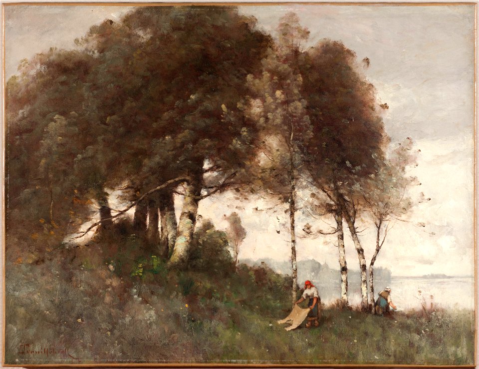 Paul-Désiré Trouillebert - Paysage aux lavandières - PPP124 - Musée des Beaux-Arts de la ville de Paris