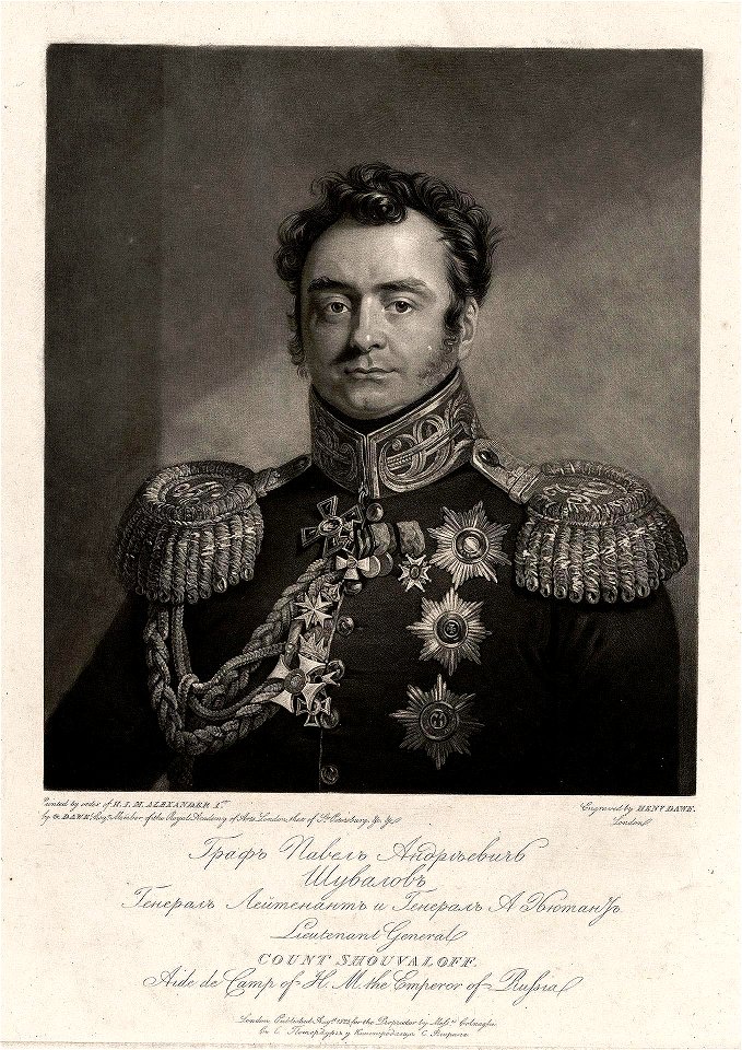 Pavel Andreevitch Schuvalov by Henry Dawe - Hermitage