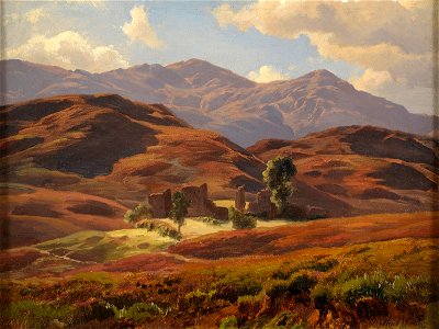 Paul Weber Südländische Landschaft mit Ruine