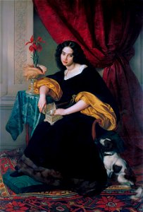 Pauline Hübner, by Julius Hübner