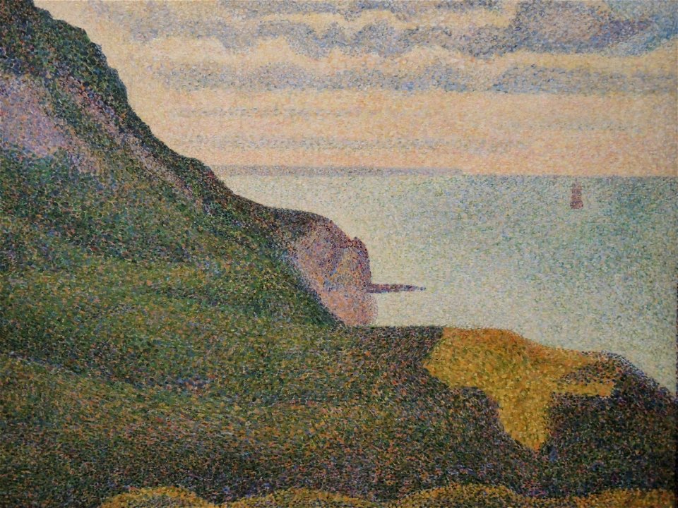 Paysage à Port-en-Bessin, Normandie (Seurat)