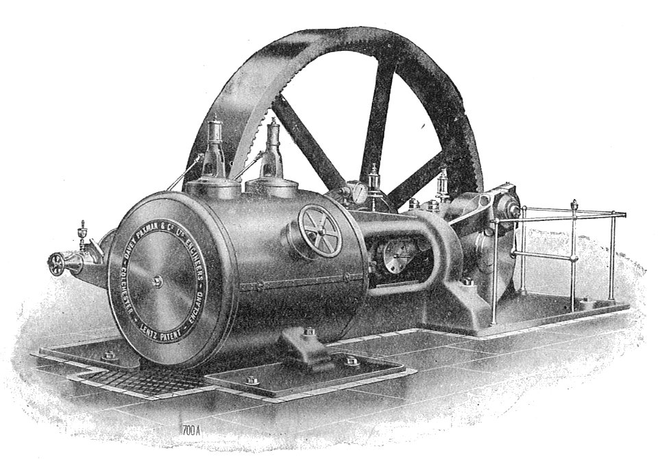 Paxman-Lentz single-cylinder engine (Rankin Kennedy, Modern Engines, Vol IV)