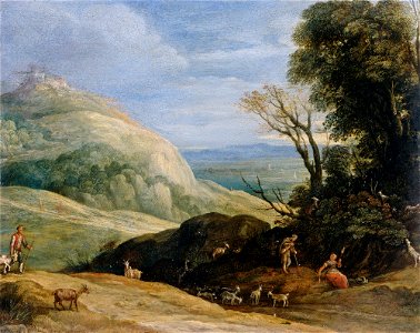 Paulus Bril (Antwerp 1554-Rome 1626) - A Landscape with Goatherds - RCIN 403033 - Royal Collection