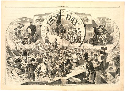 Pay-day in the Army of the Potomac (Boston Public Library)