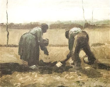 Peasant and Peasant Woman Planting Potatoes - My Dream