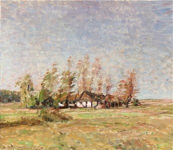 Julius Paulsen - Landscape with a farm (1918)