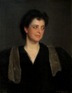 Portrait of a Woman in Black (Mrs. Howard Okie) by William M. Paxton