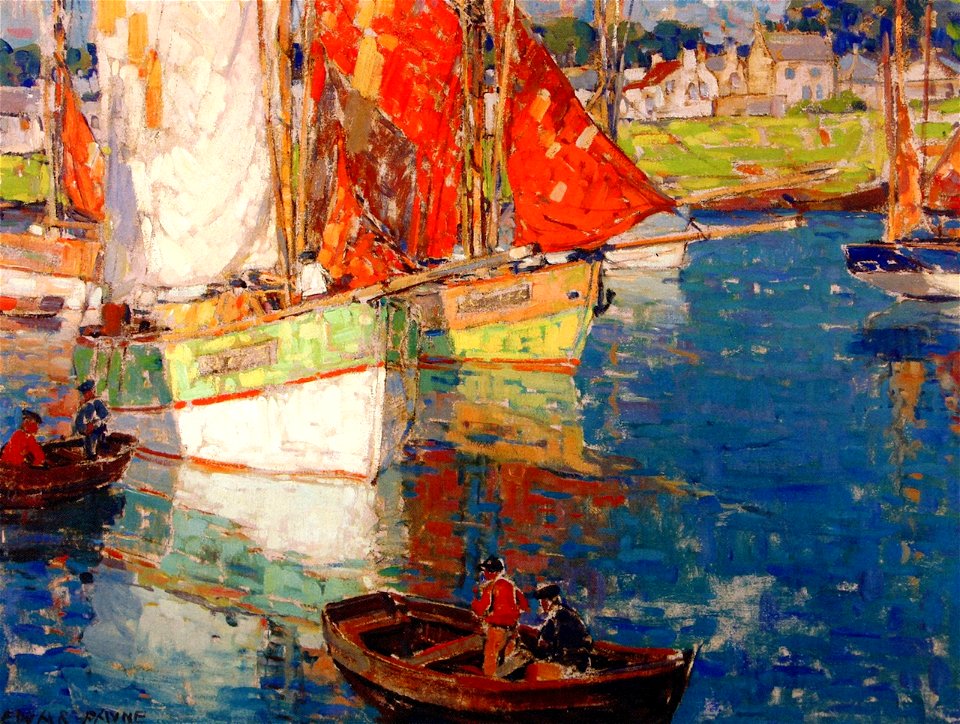 Edgar Alwyn Payne Brittany Boats
