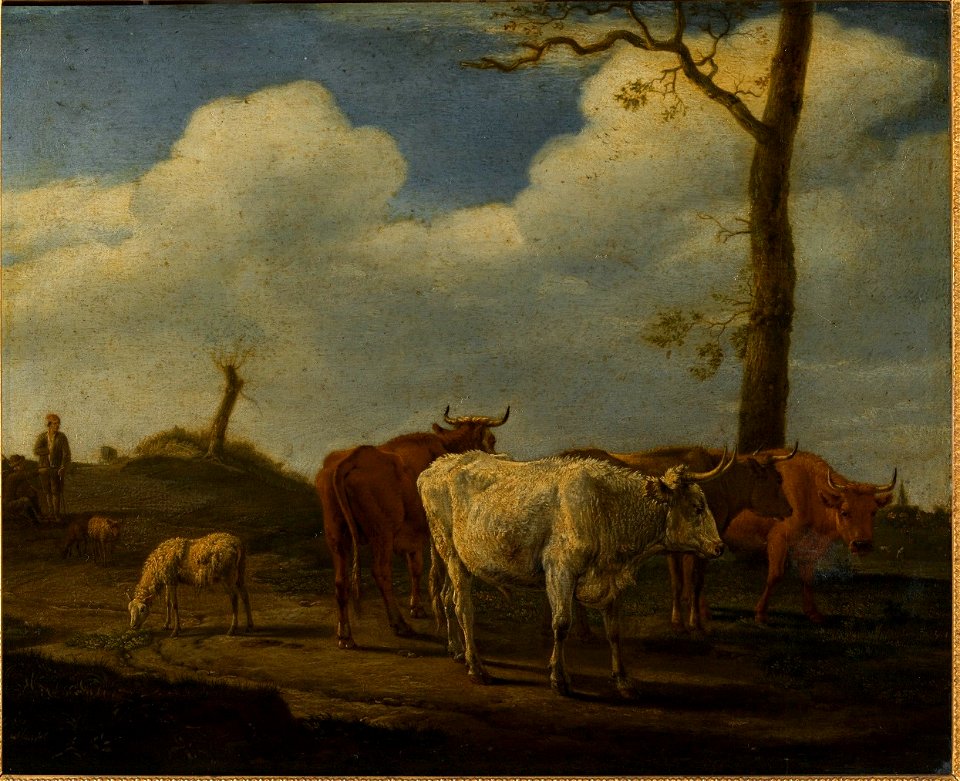 Paulus Potter - Cattle and Sheep with a Herdsman