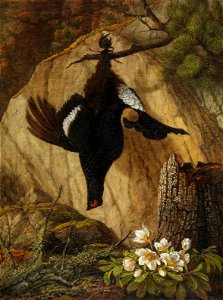 Pauline Halm Auerhahn und Schneerosen 1878