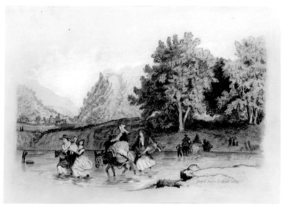 Peasants Crossing a Stream J3