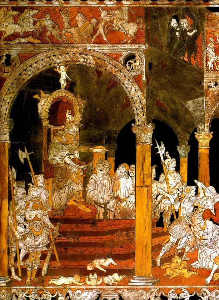 Pavimento di siena, strage degli innocenti (matteo di Giovanni) 02