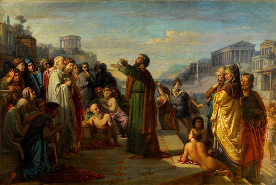 Paulus in Athen 19Jh