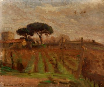 Julius Paulsen - Landscape from Terracina, Italy (1892)