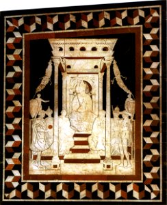 Pavimento di siena, imperatore sigismondo (domencio di Bartolo)