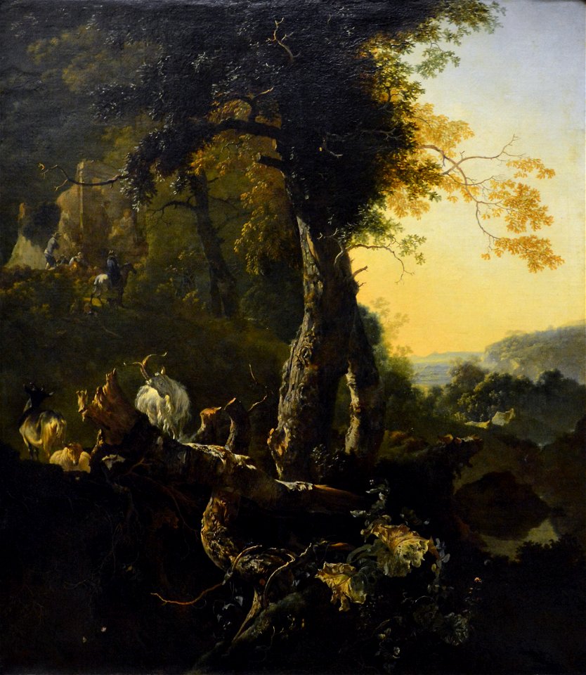 Paysage au soleil levant - Adam Pynacker - Musée du Louvre