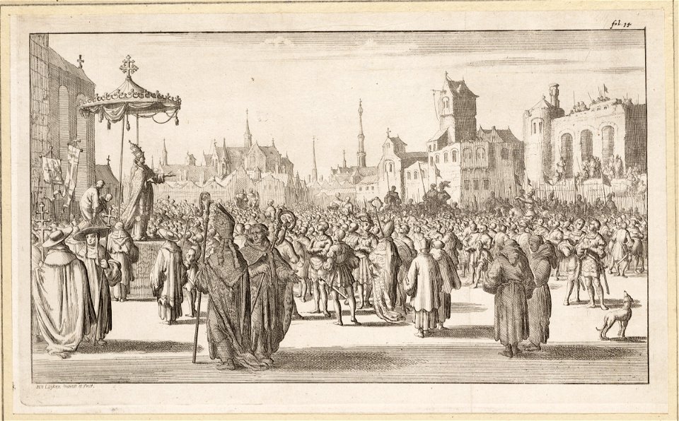 Paus Urbanus II predikt de eerste kruistocht, objectnr A 41632