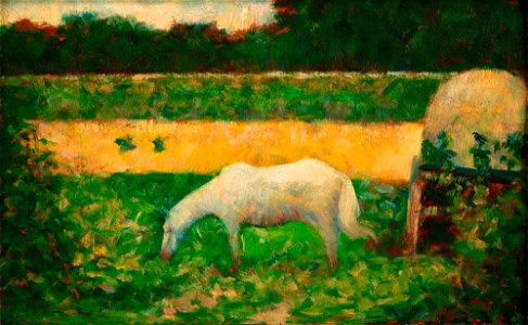 Paysage avec Cheval (Landscape with Horse) by Georges Seurat, 1882-83