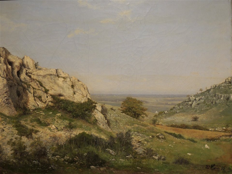 Paysage de la Côte-d'Or, environs de Dijon (Cornu)