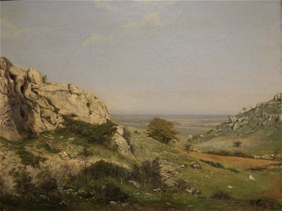 Paysage de la Côte-d'Or, environs de Dijon (Cornu)